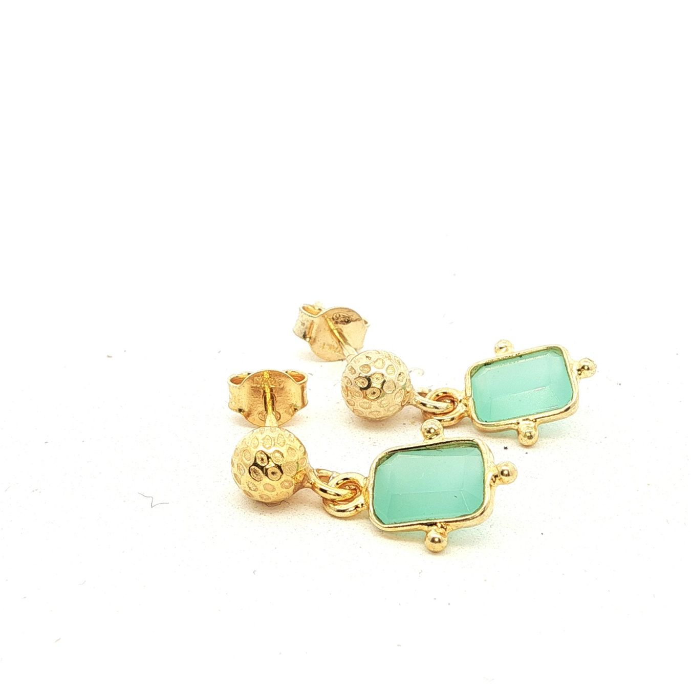 Olga Ribler Orecchini pendenti & Orecchini a lobo: Sterling Silber 925 Ohrstecker mit Amazonite – Nuovo (secondo la descrizione) da Luzern venduto da Schmuckoutlet 4