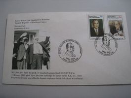 Nordzypern Briefmarke, Ersttagsbrief, Zypern Türkisch 1985