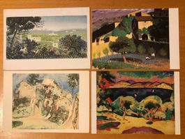 4x Postkarten Landschaftsmotive