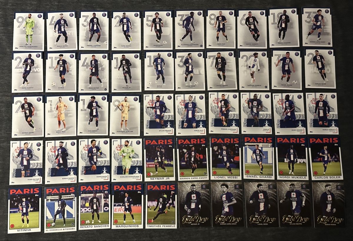 Topps Sammelbilder & Trading cards: PARIS SAINT GERMAIN TEAM SET SAMMLUNG 2023 – Neu (gemäss Beschreibung) aus Binz von Cediboy