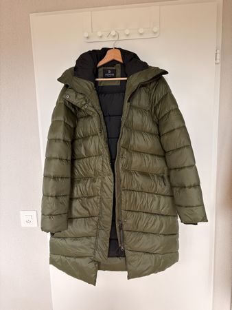 DIDRIKSONS Damen Steppmantel / Wintermantel Gr. 36 – Oliv