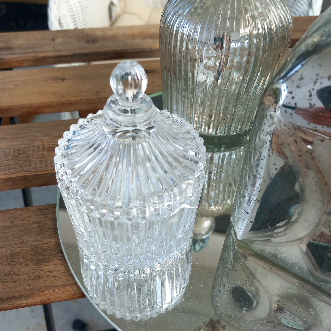 Flaconi: Zwei Glasflacon Bauernsilber u.ein Döseli / Vintage – Usato da Aegerten venduto da gismolini 7