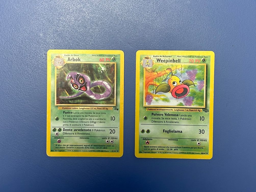 Pokémon Carte collezionabili: Pokémon Arbok Weepingbell ITA – Usato da Schlieren venduto da happymerchant64