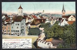 Schaffhausen, Teilansicht von der Gewerb
