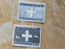 Briefmarken/Kriegsmobilmachung/Brieftaube 1847-1947