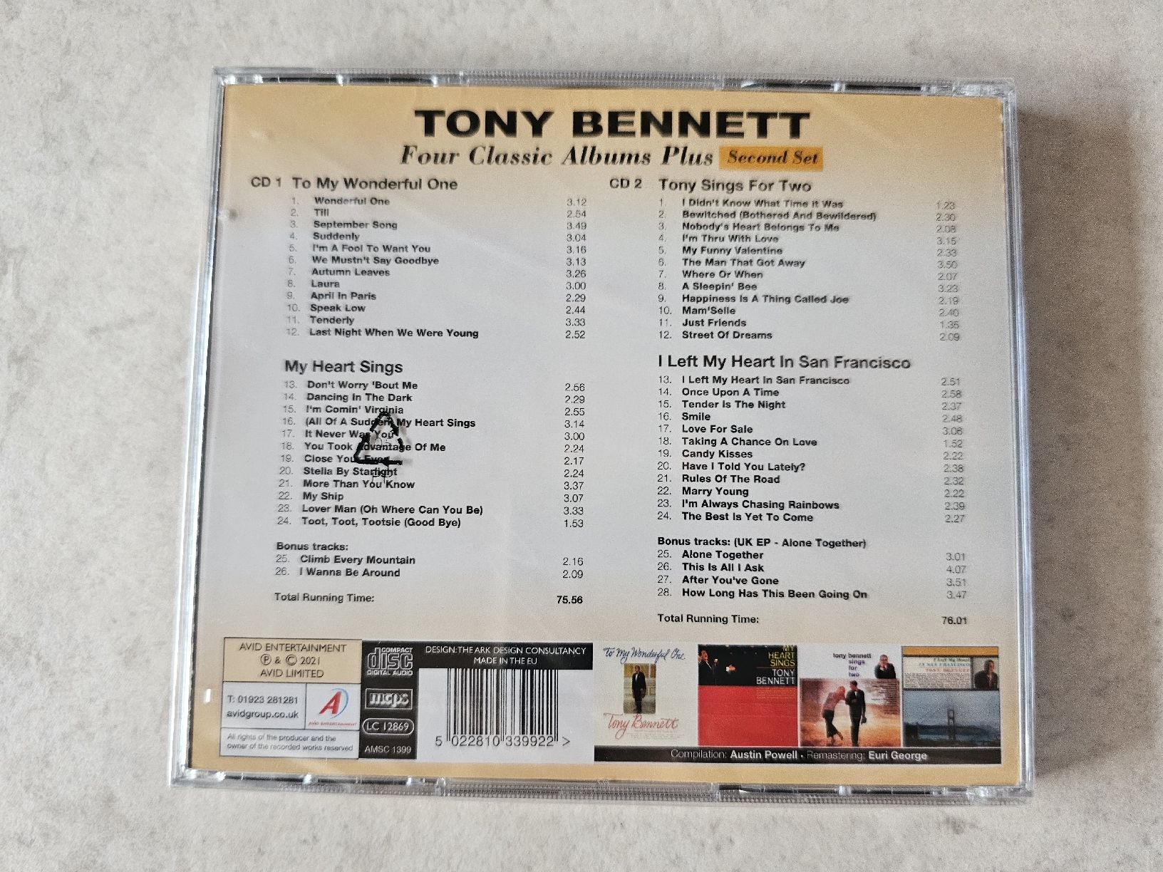 CD: Tony Bennett  -  4 Alben On 2 CD's  /  Fabrikneu – Nuovo e nell'imballaggio originale da Schneisingen venduto da backstore24 1
