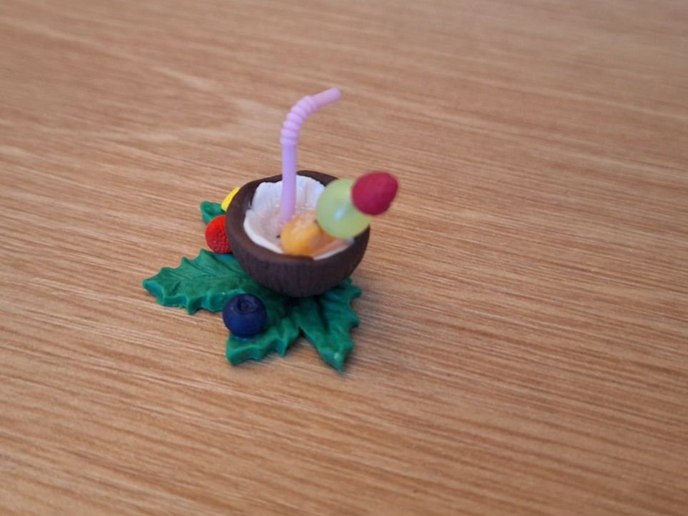 Case e mobili per bambole: Handmade Kokosnuss Drink – Nuovo (secondo la descrizione) da Zürich venduto da HandmadeTinyFood 2