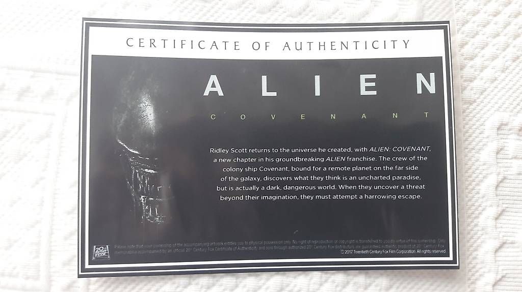 Poster & Bilder: Storyboard Alien Covenant. Limitierte Auflage – Neu (gemäss Beschreibung) aus Belp von Yvi76 3