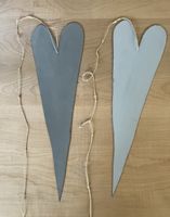 2 Herz aus Metall  / 2 coeurs en métal
