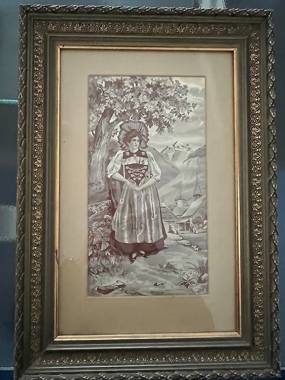 Foto & Immagini: Dekoratives Vintage Seidenbild – Usato da Allschwil venduto da Hesch13