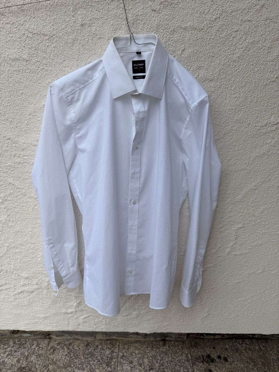 Camicie: Olymp Hemd weiss Body Fit – Usato da Weinfelden venduto da cha_kx8p 3
