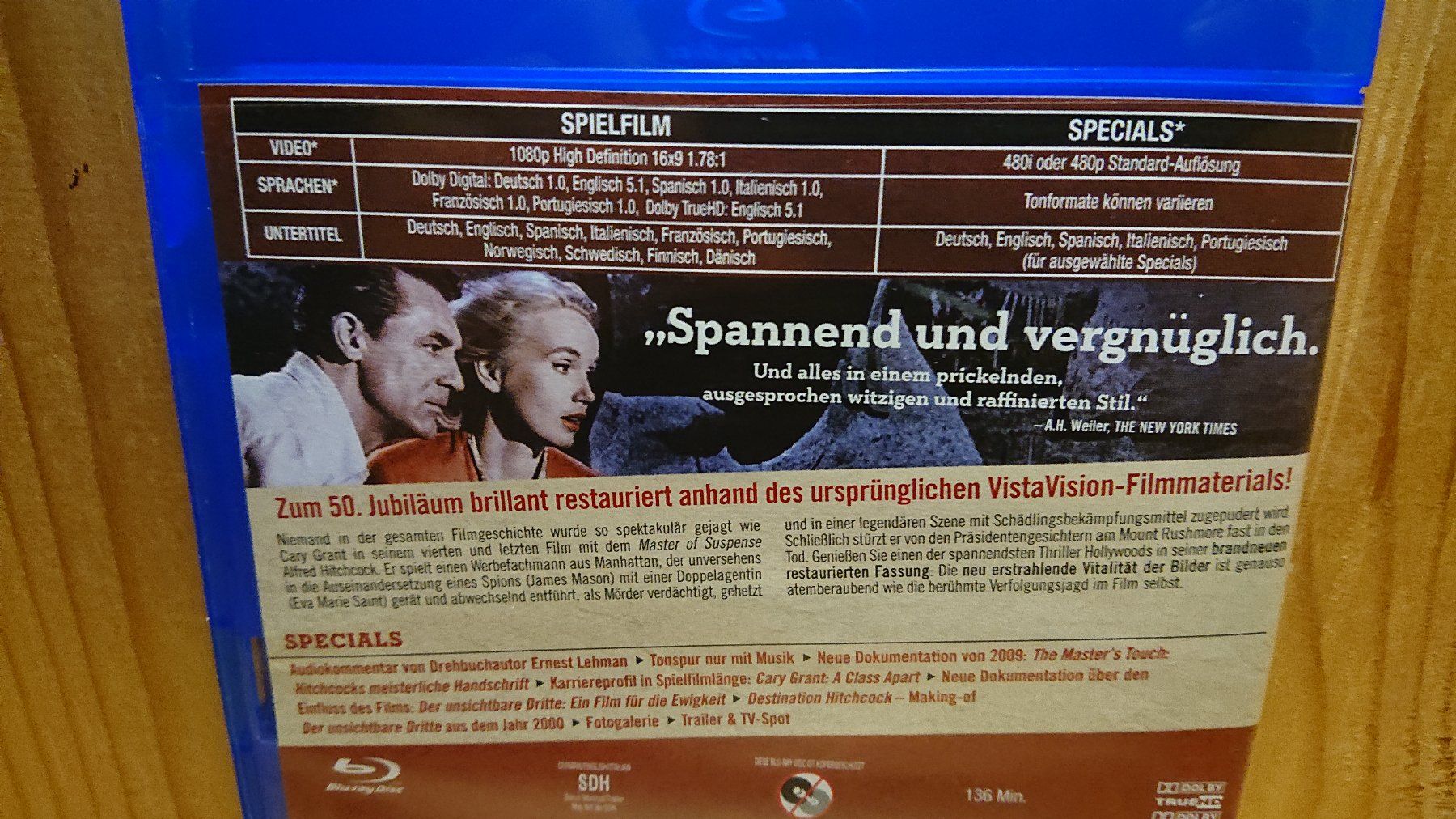 Tutti i DVDs: Alfred Hitchcocks DER UNSICHTBARE DRITTE Blu-Ray – Usato da Wilderswil venduto da Exebub 2