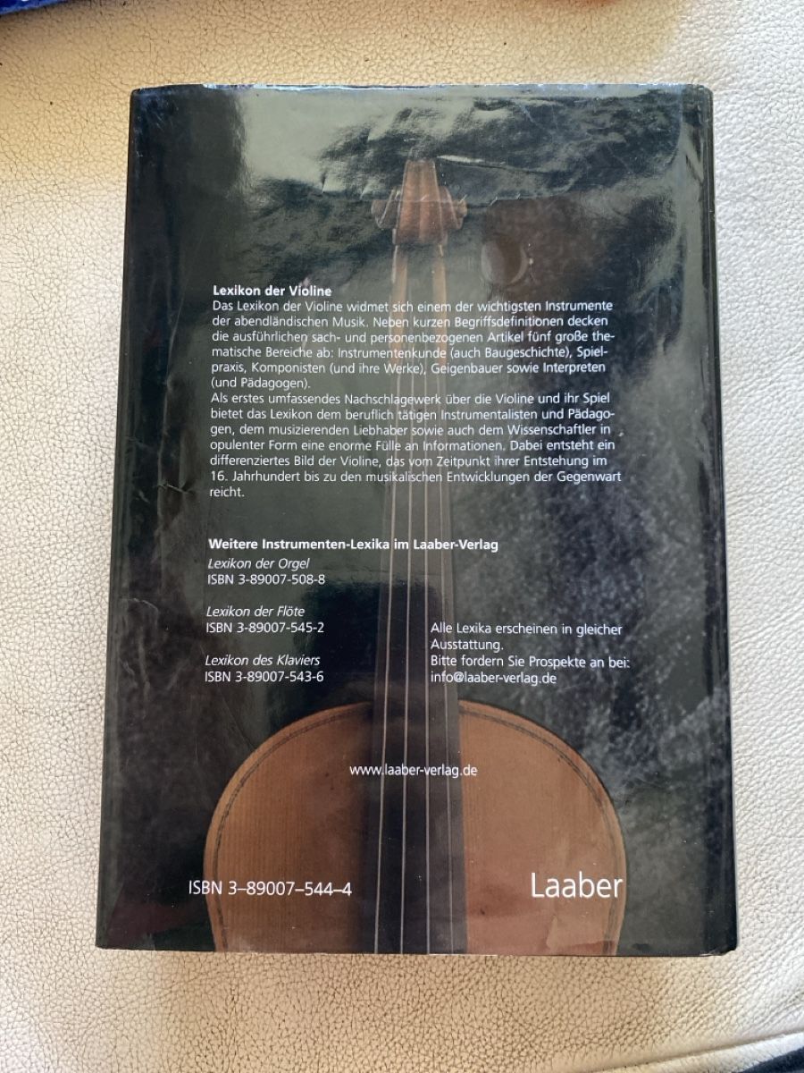 Livres: Lexikon der Violine – D'occasion à Rheinfelden par desdemona03 1