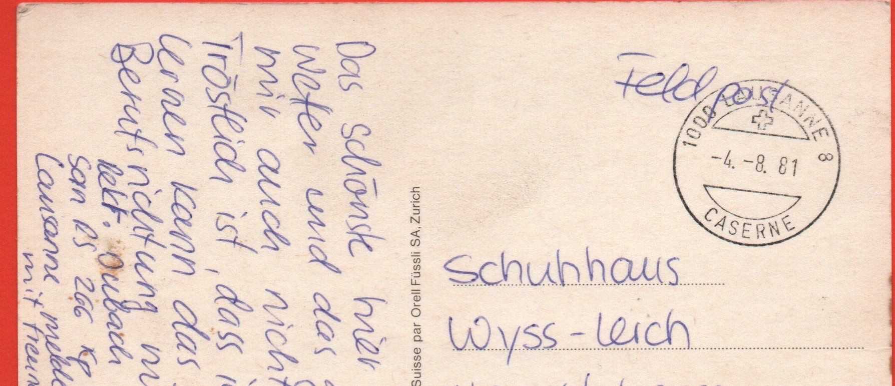 Cartoline postali: MILITÄR Chnocheschlosser – Usato da Jona venduto da philajona 1