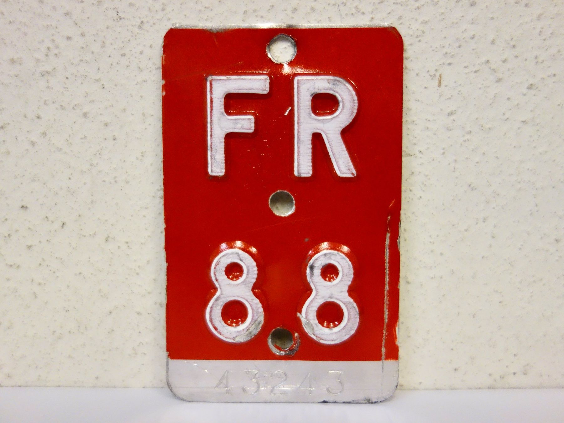 Insegne: FR 88 VELONUMMER - FAHRRADSCHILD – Usato da Kerzers venduto da djstarsky73
