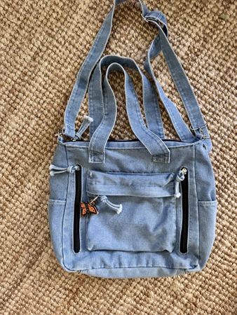 Jeans Tasche Damen Sommer Umhängetasche Baguette 