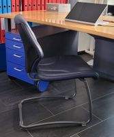 Giroflex 64: Besucherstuhl / Bürostuhl in Lederausführung