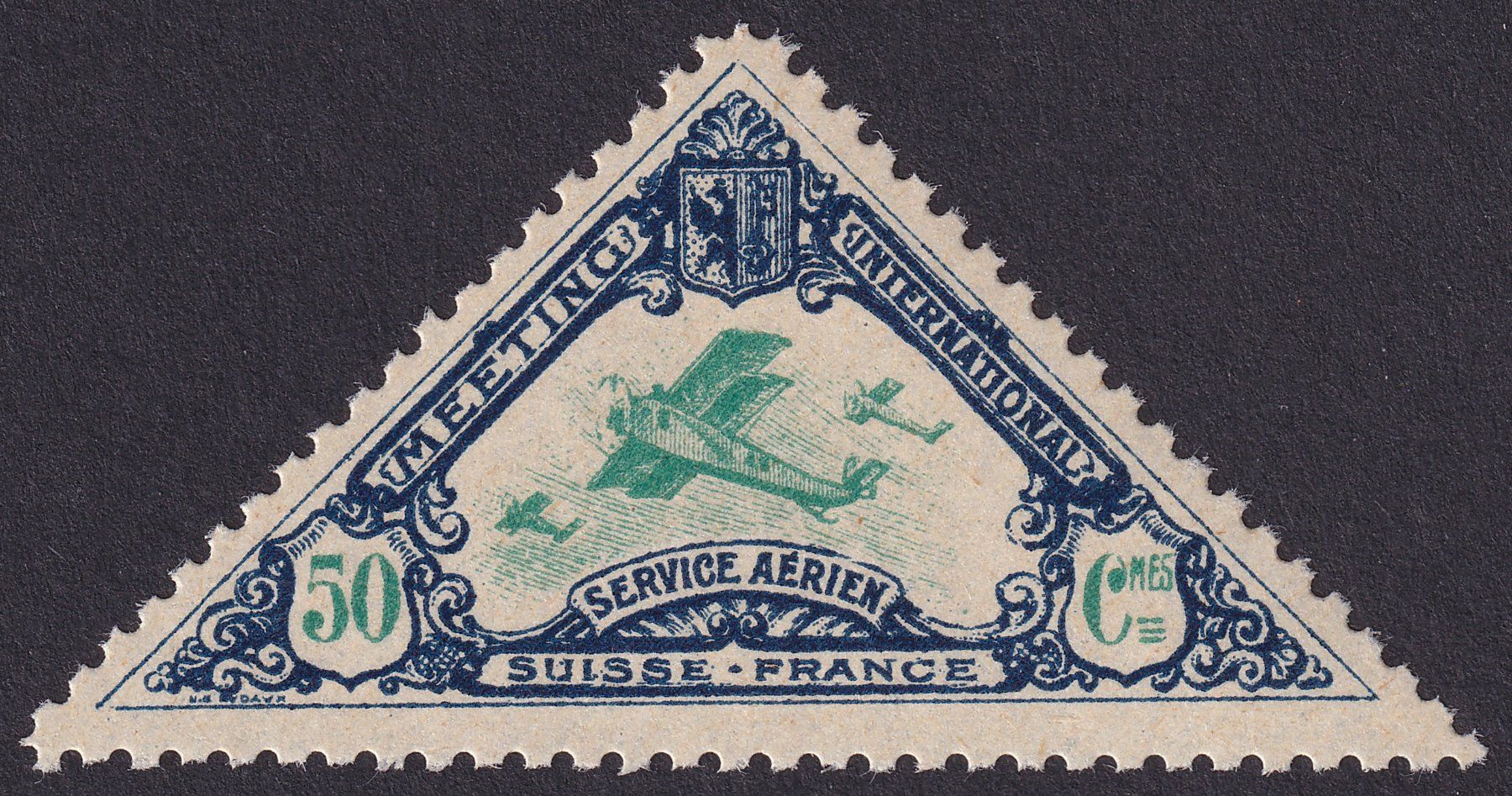 Alle Briefmarken: Flugspende Vignette 1925.3B Flugmeeting Genf postfrisch ** – Gebraucht aus Ebikon von SilvioFreund