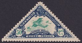 Flugspende Vignette 1925.3B Flugmeeting Genf postfrisch **
