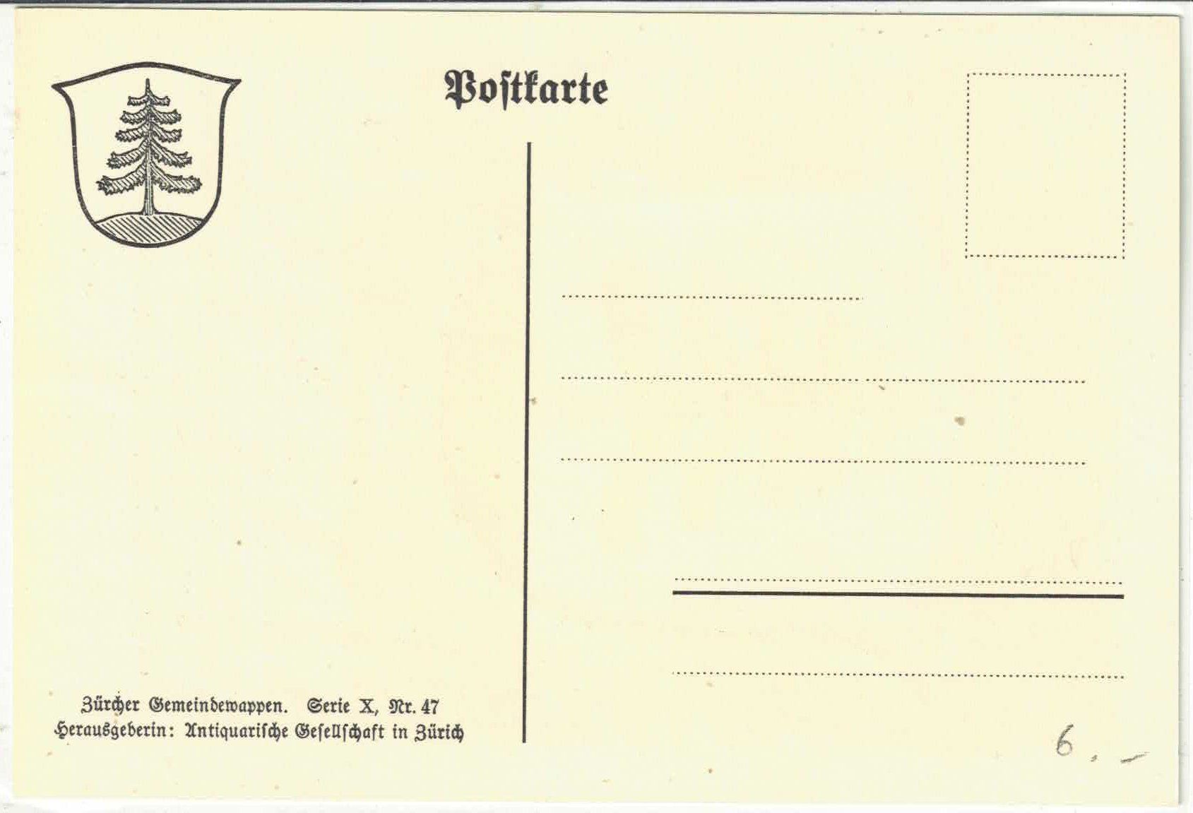 Cartoline postali: Gemeindewappen - Bauma – Usato da Ettingen venduto da Kartenplanet 1