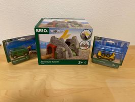 Brio World Abenteuer Tunnel,Giraffe & Wagon,Transporter! ...