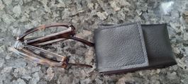 Leseehilfe Brille 1,5 Dioptrien faltbar inkl. Etui.