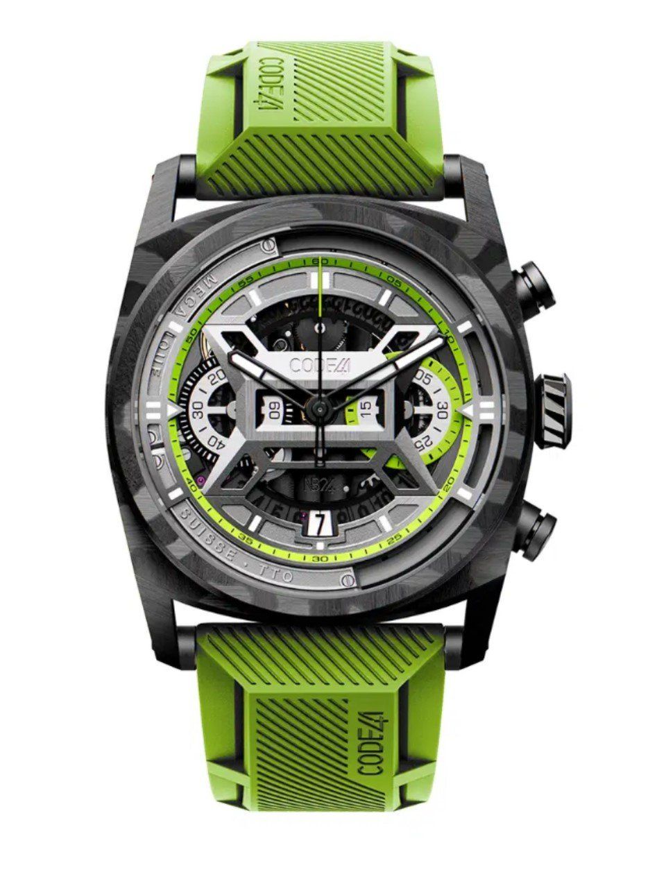 Orologi: Herren Uhr CODE41 NB24 Chrono Carbon Luxus – Nuovo (secondo la descrizione) da Bassersdorf venduto da Zorromobi0