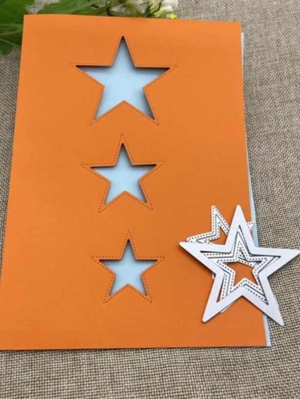 Schablonen: Stanzschablone Nr.2, Sterne 3 Stk. – Neu und originalverpackt aus Gretzenbach von Fliegepilz 1