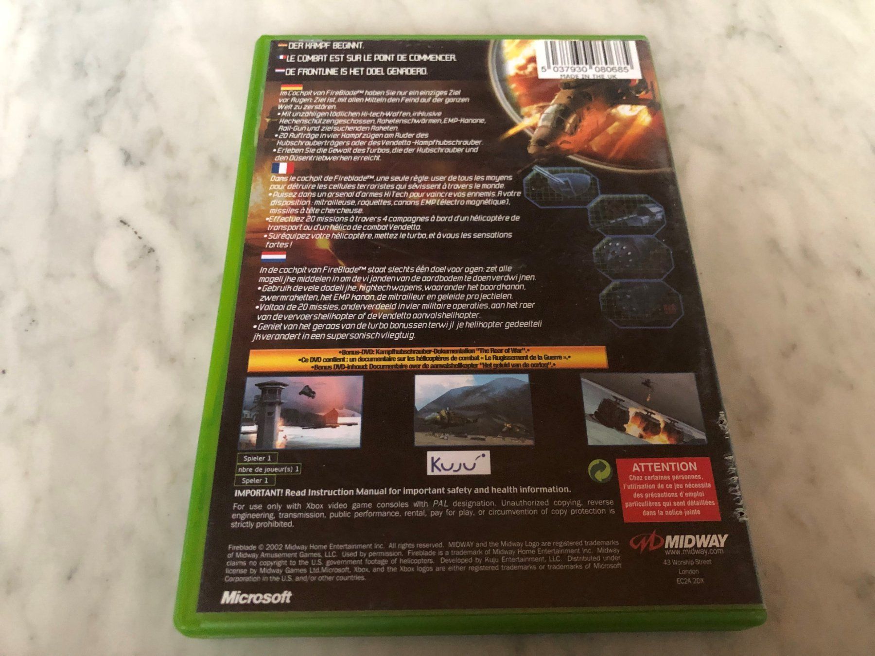 Microsoft Giochi: FIRE BLADE SPIEL FÜR XBOX – Usato da hägendorf venduto da twilightprincess 2