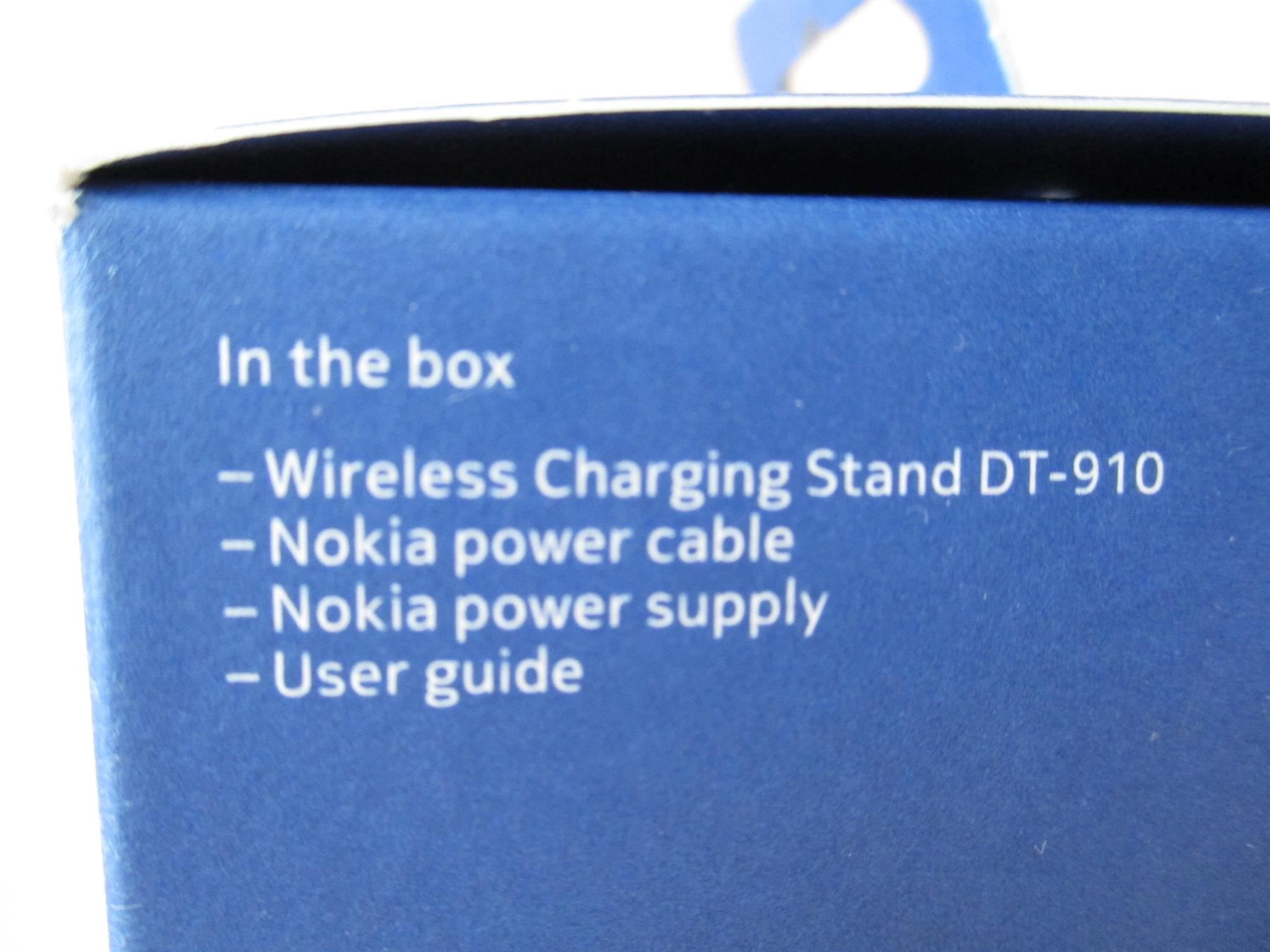 Nokia Caricabatterie: Nokia DT-910 Wireless Ladestation white, neu – Nuovo e nell'imballaggio originale da Eschenbach SG venduto da brocarte 7