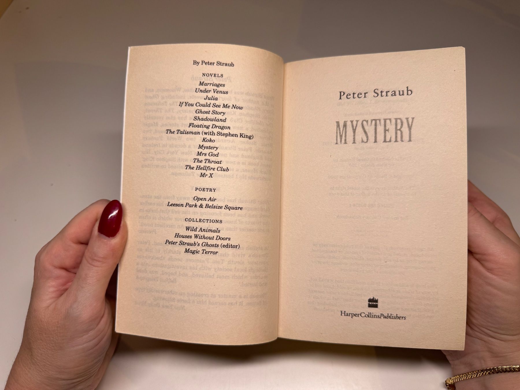 Libri: NOVEL: Peter Straub, Mystery – Usato da Grosswangen venduto da English_books 2