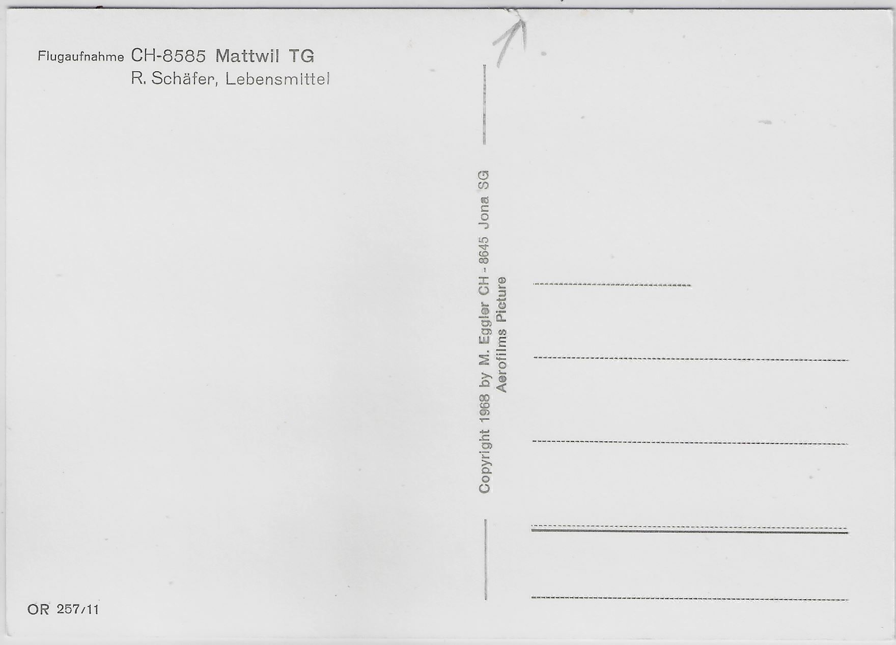 Cartoline postali: Flugaufnahme Mattwil TG – Difettoso da Ettingen venduto da Kartenplanet 1