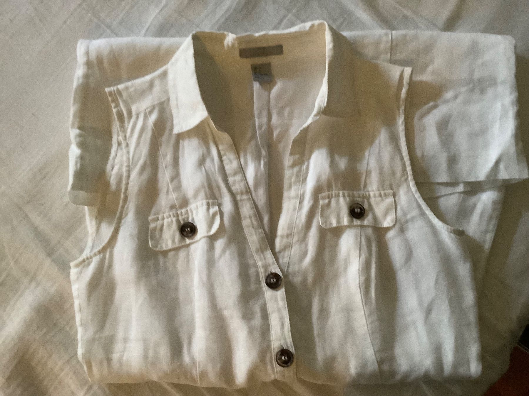 Robes: Leinen Kleid Weiß, gr 36 – D'occasion à Diessenhofen par vola123 1