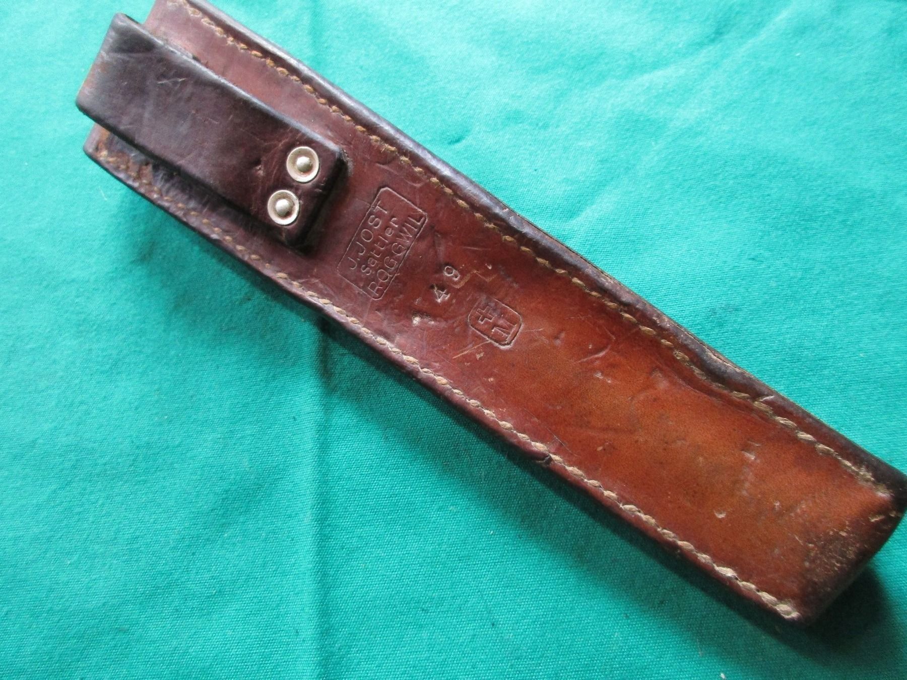 Schweizer Armee Armi bianche: Futteral zu Schiessbecher K31, 1949 – Usato da Bowil venduto da vifi01 2