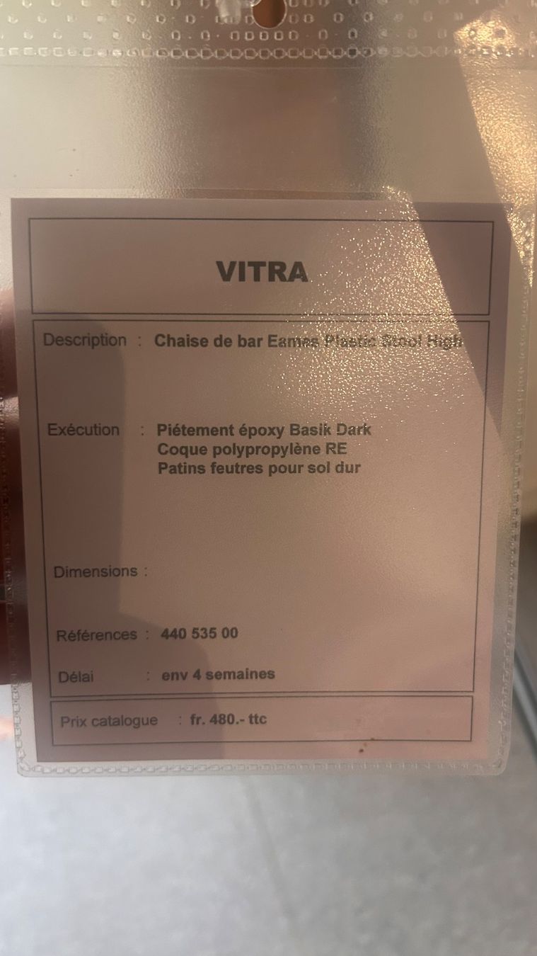 Hocker: Tabouret de bar Vitra Eames Plastic Stool High (Vert foncé) – Neu (gemäss Beschreibung) aus Rocourt von Gigatam 1