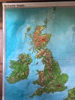 Schulwandkarte der britischen Inseln von Westermann