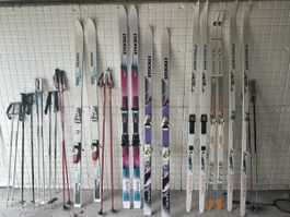 Alte Skier aus Garagenräumung – Bastler oder Deko