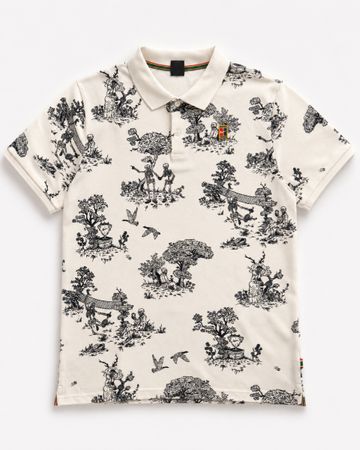 Polo d'été à motifs originaux, taille M - Parfait état!