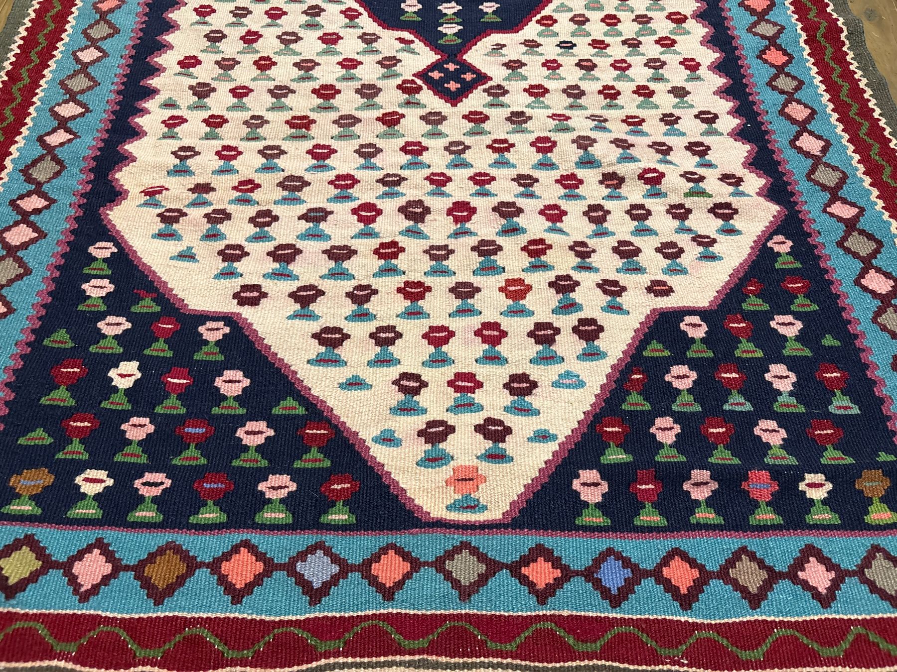 Tappeti: Kelim modern Orientteppich Teppich 174x99 – Usato da Bennau venduto da Mayer_Carpets 6