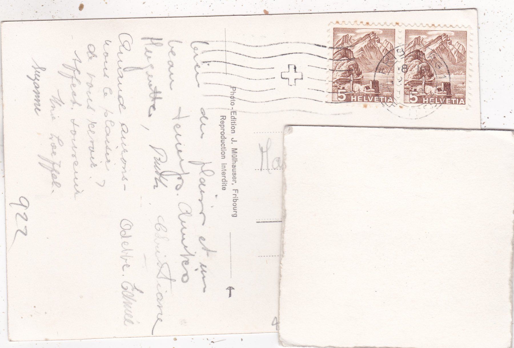 Cartoline postali: Barrage de Rossens – Usato da Herisau venduto da Lisegrat2008 1