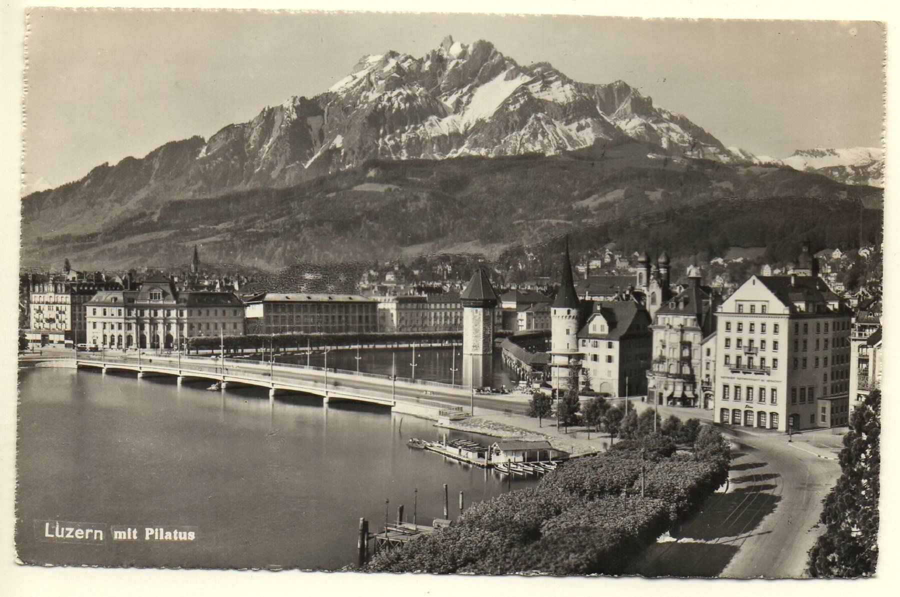 Cartoline postali: LUZERN mit Pilatus – Usato da Jona venduto da philajona