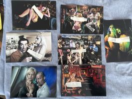 Set von 7Erotik Postkarten Fotografien guter Zustand
