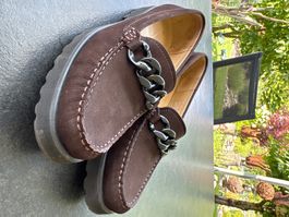 Mocassin Schuh Damen braun