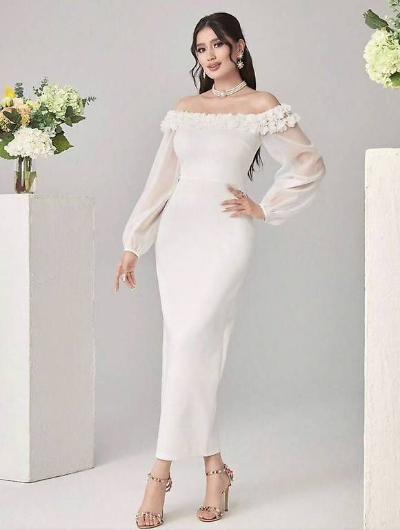 Vestiti: weisses Kleid – Usato da Embrach venduto da yeg_lbz7