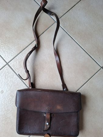 Schweizer Armee Militär Leder Karten Tasche 