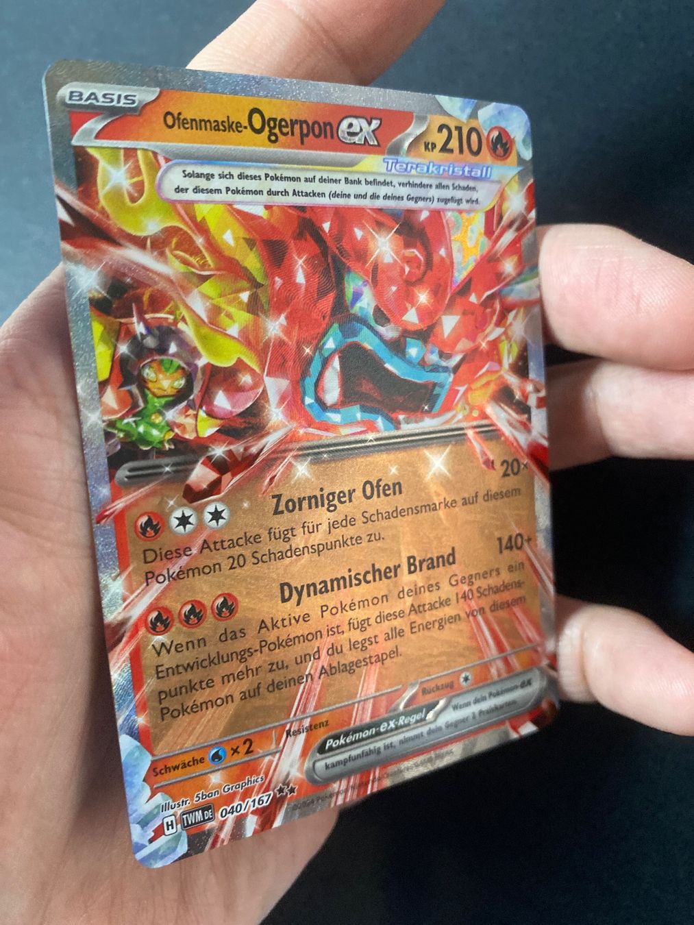 Pokémon Sammelbilder & Trading cards: Ofenmaske Ogerpon ex 40 - Twilight Masquerade - DE – Neu (gemäss Beschreibung) aus Hausen AG von Shrade 1