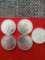 (2) 5 Stk. Silbermünzen Krugerrand 2021. 1 unze Silber