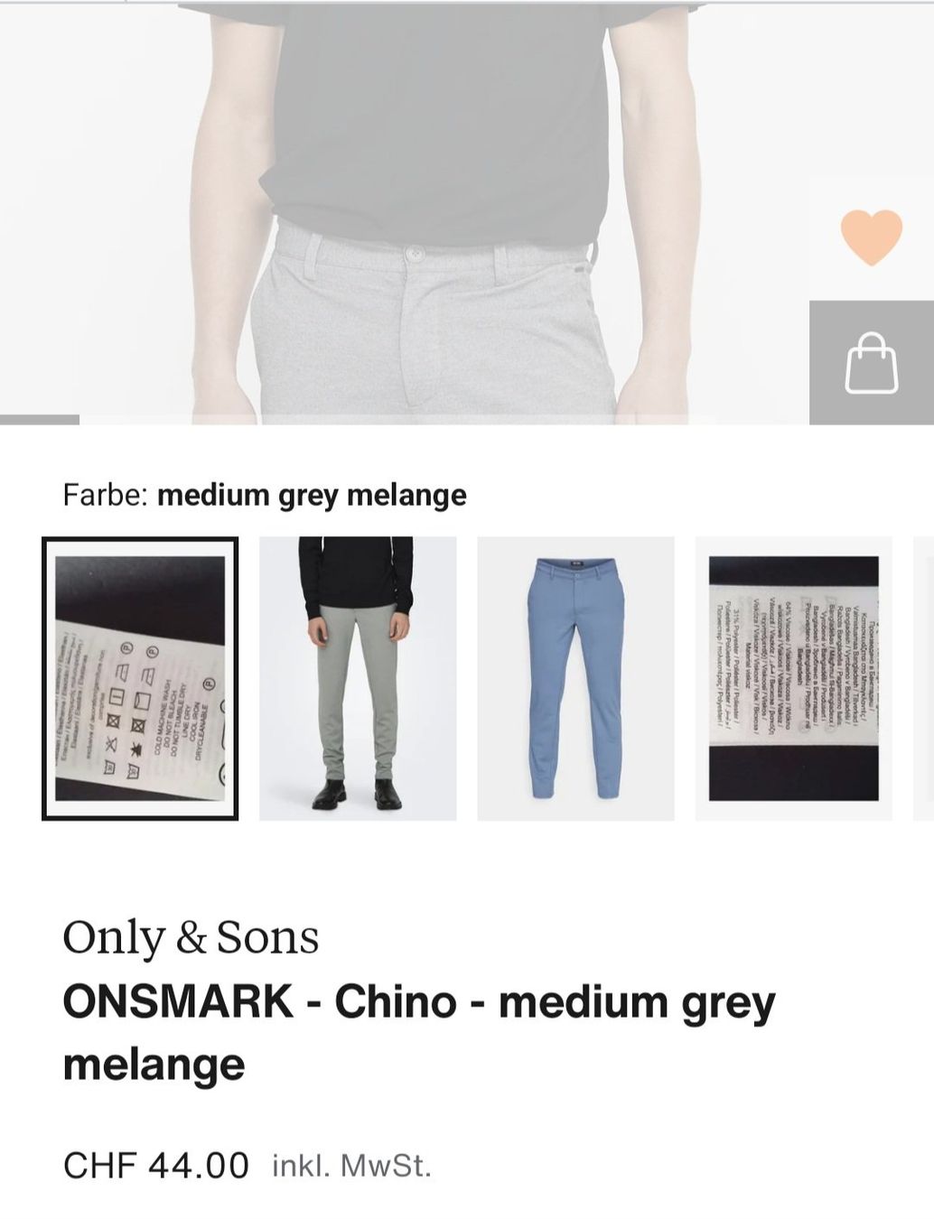 Pantaloni: Stoffhose /Chinos Only & Sons 30/32 – Usato da Nendeln venduto da Zopfie_ 1