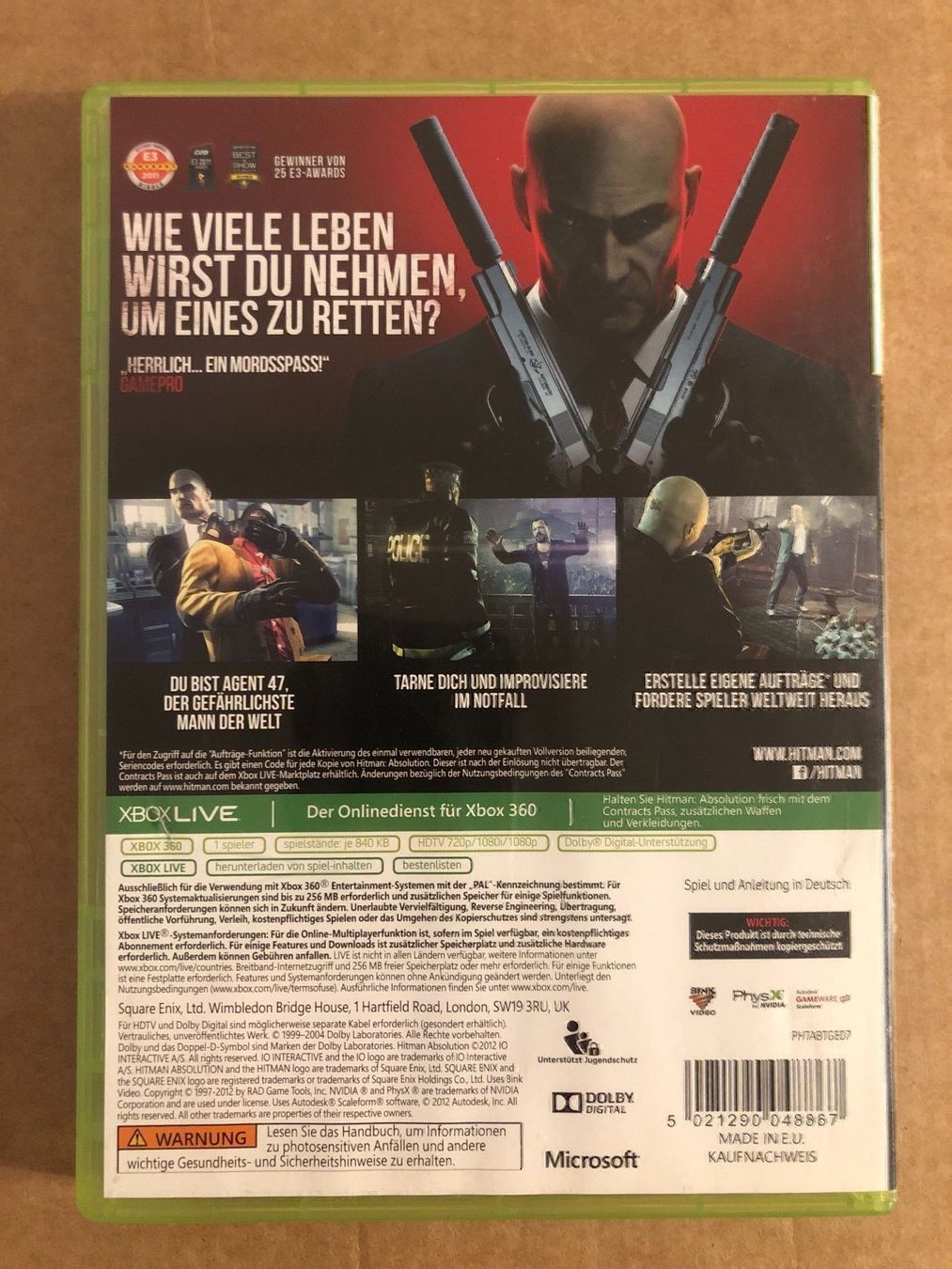 Microsoft Jeux: Hitman Absolution für Xbox 369 – D'occasion à Kestenholz par Mad18 1