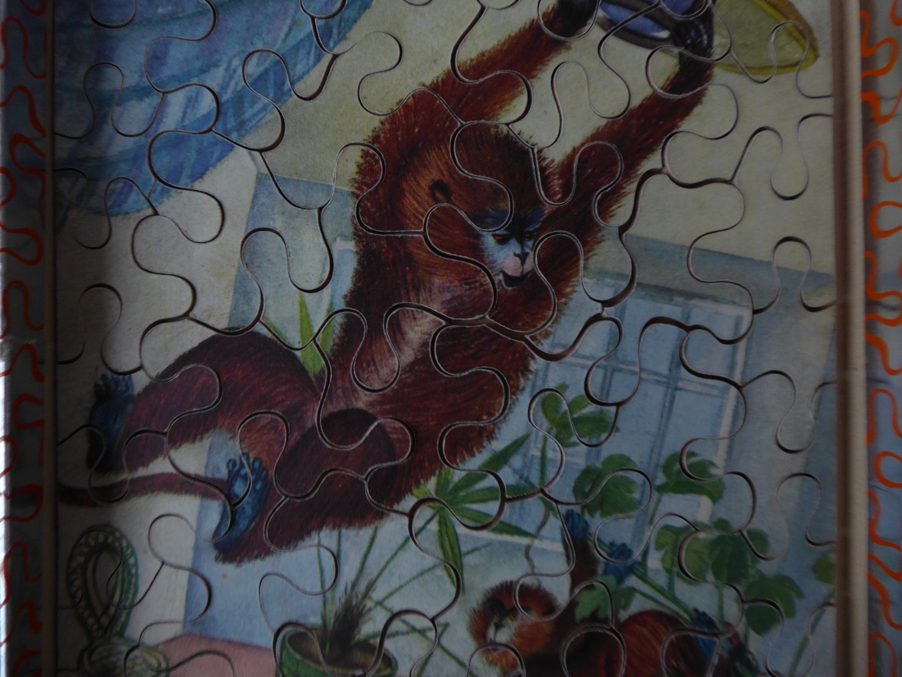 Penelope Puzzle: Nostalgie Penelope Holz Puzzle Äffli , 40 grössere Teile – Usato da Turbenthal venduto da Panau 2